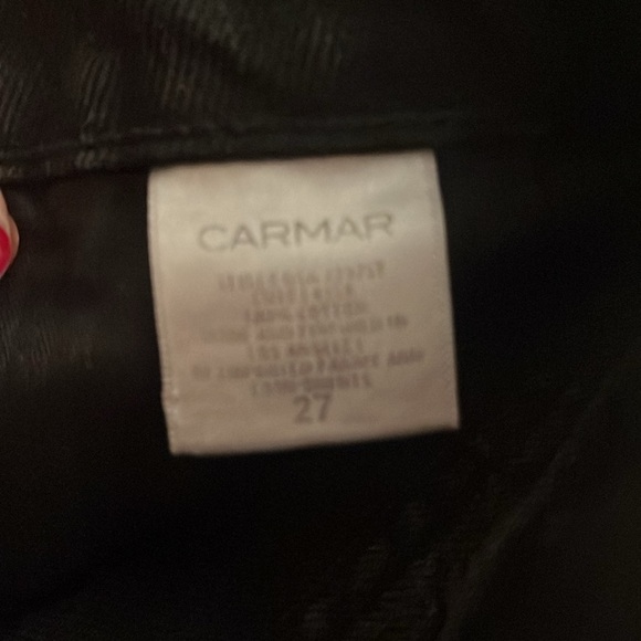 Carmar black wash studded denim skirt size 27 - Picture 6 of 12